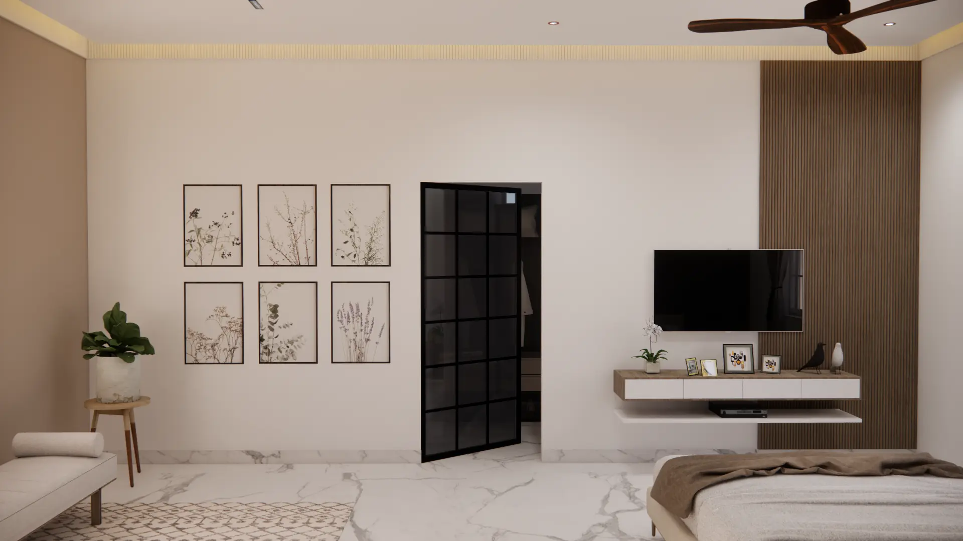 Bedroom with natural light