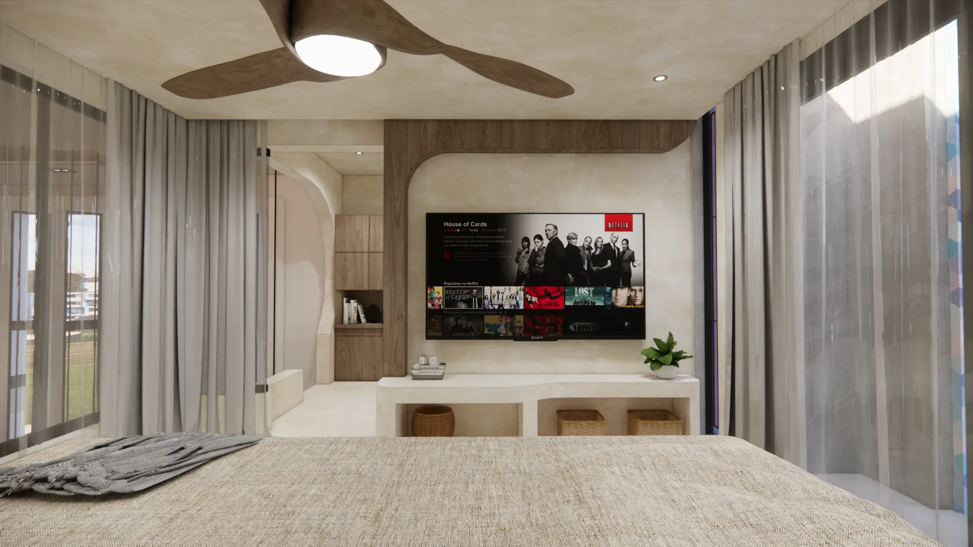 Living space with natural light