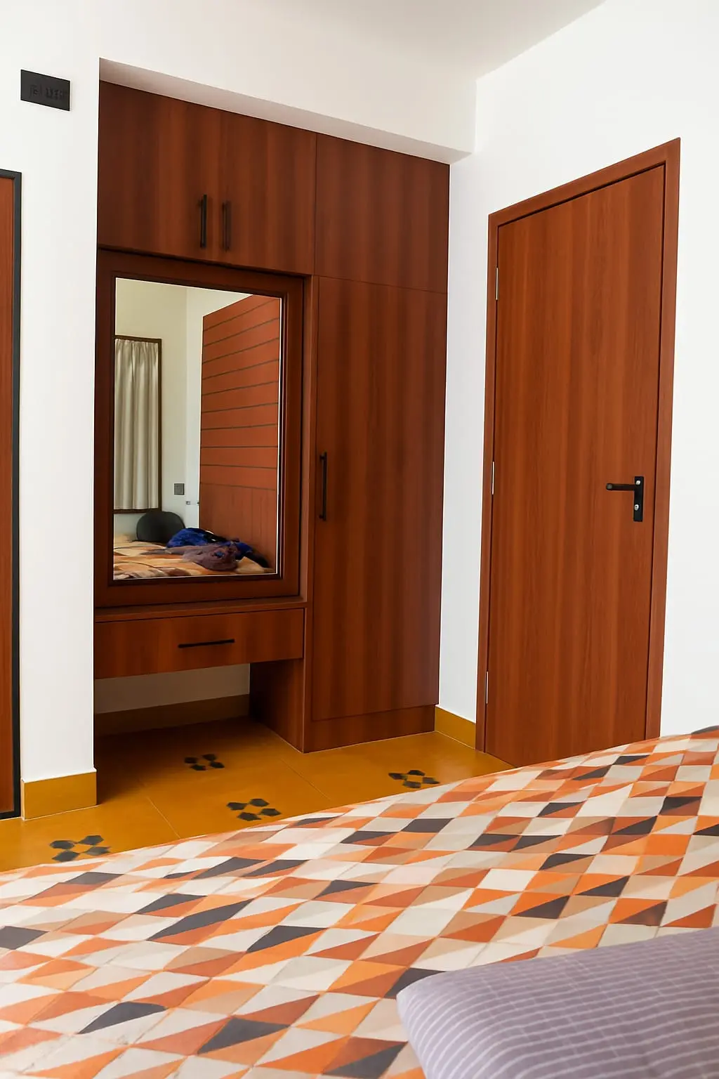 Wooden staircase detail